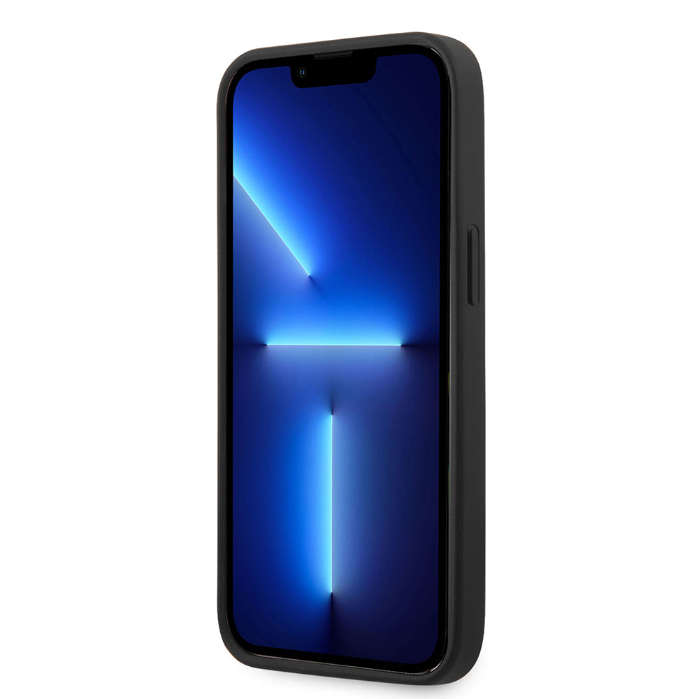 iPhone 14 Kılıf Ferrari Orijinal Lisanslı Silikon Metal Logo Dizayn Kılıf