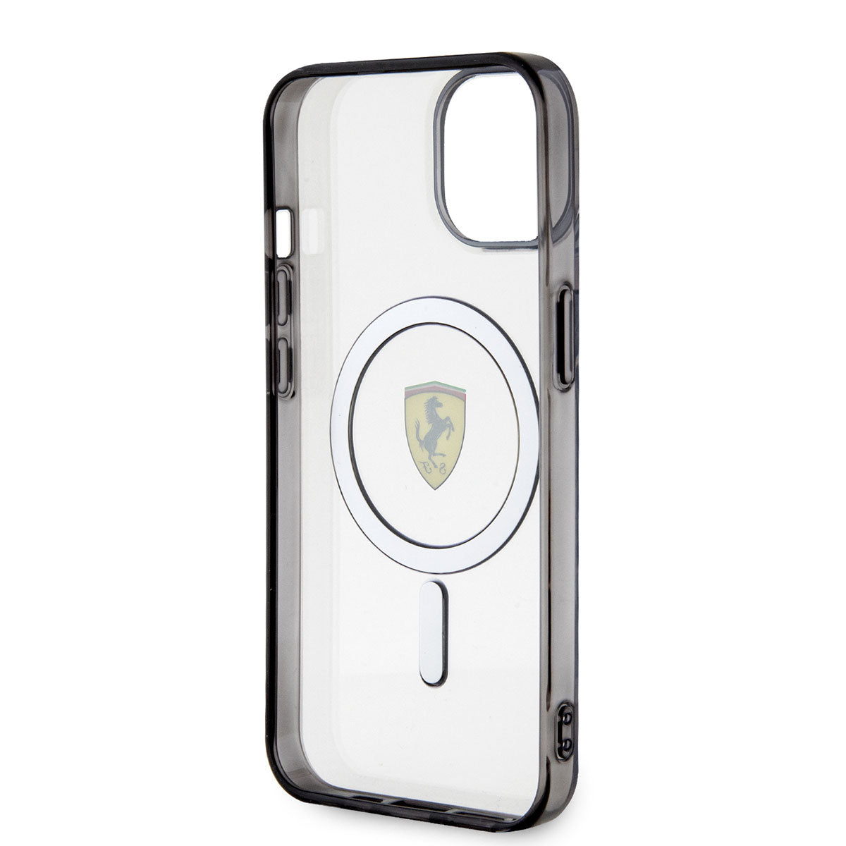 iPhone 14 Kılıf Ferrari M-safe Şarj Özellikli Transparan Dizayn Kılıf