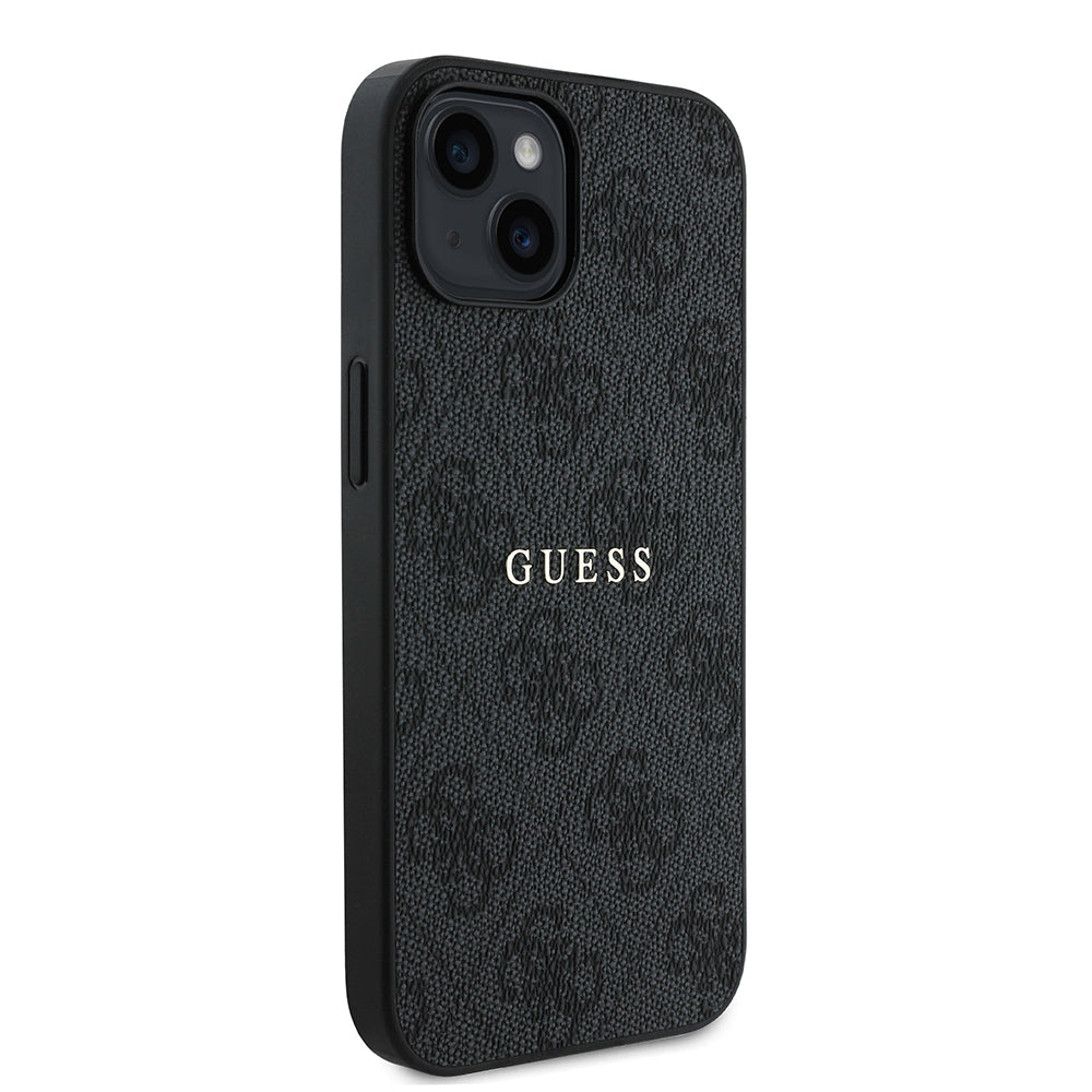 iPhone 14 Kılıf Guess Orijinal Lisanslı M-safe Şarj Özellikli 4G Desen Yazı Logolu Kılıf