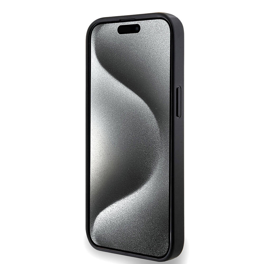 iPhone 14 Kılıf Guess Orijinal Lisanslı M-safe Şarj Özellikli PU Halkalı 4G Desenli Yazı Logolu Kılıf