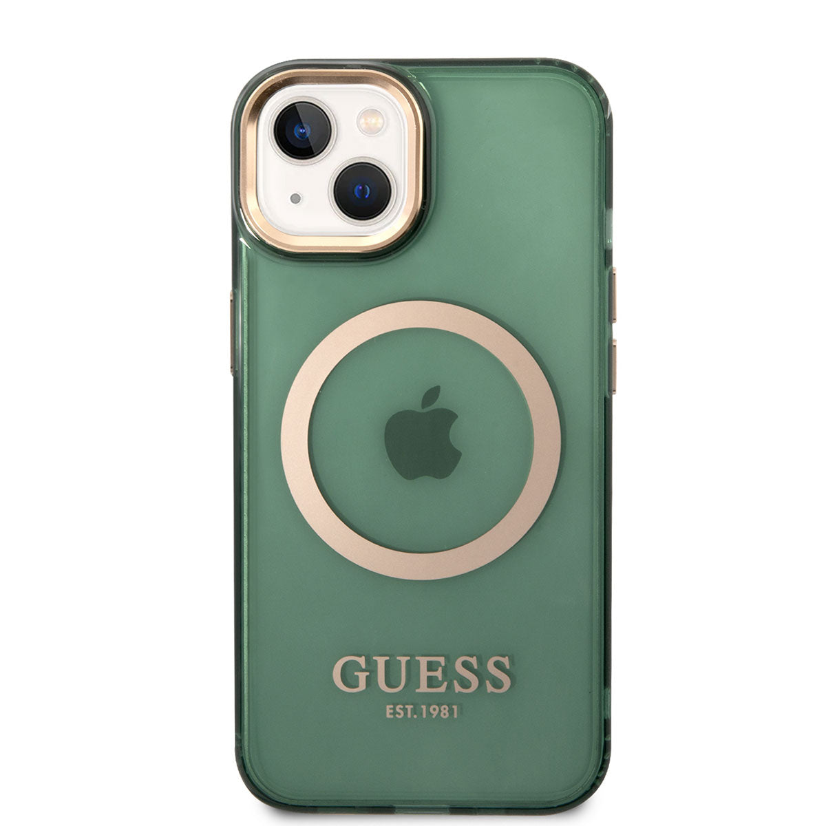iPhone 14 Kılıf GUESS M-safe Şarj Özellikli Airbagli Dizayn Kılıf