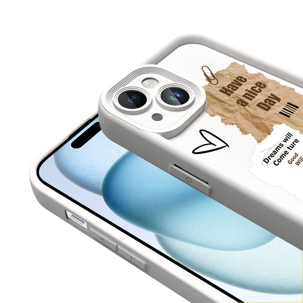iPhone 14 Kılıf Kamera Korumalı Baskılı Arka Yüzey Zore Klas Kılıf