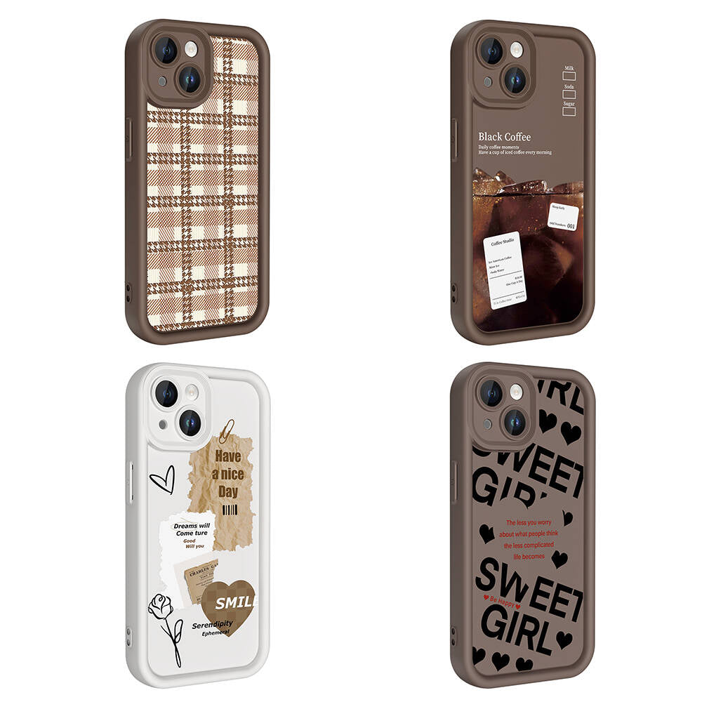 iPhone 14 Kılıf Kamera Korumalı Baskılı Arka Yüzey Zore Klas Kılıf