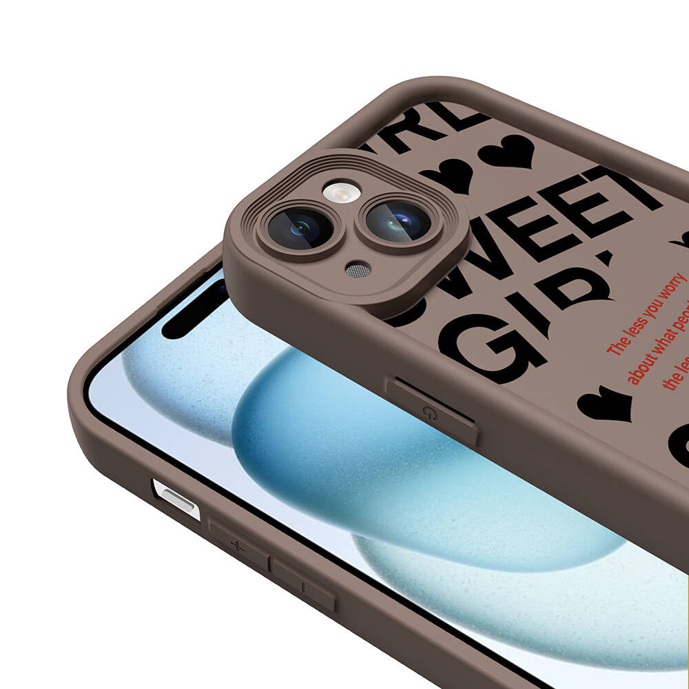 iPhone 14 Kılıf Kamera Korumalı Baskılı Arka Yüzey Zore Klas Kılıf