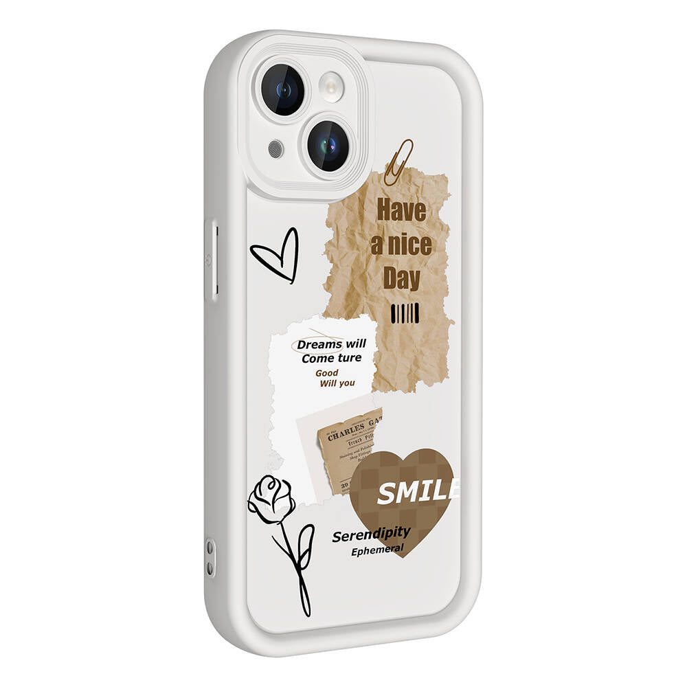 iPhone 14 Kılıf Kamera Korumalı Baskılı Arka Yüzey Zore Klas Kılıf