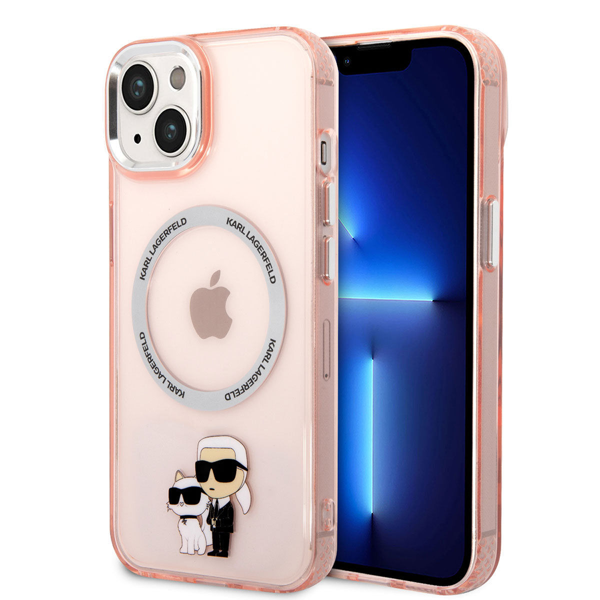 iPhone 14 Kılıf Karl Lagerfeld M-safe Şarj Özellikli K&C Dizayn Kılıf