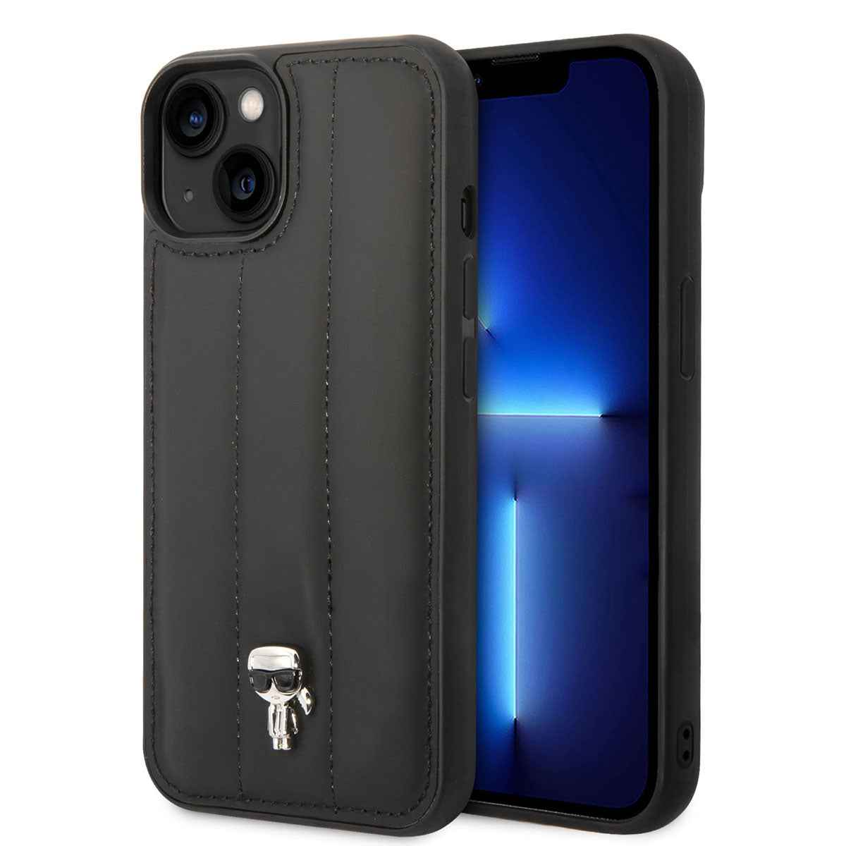 iPhone 14 Kılıf Karl Lagerfeld Nylon Puffy Airbag Karl Dizayn Kılıf