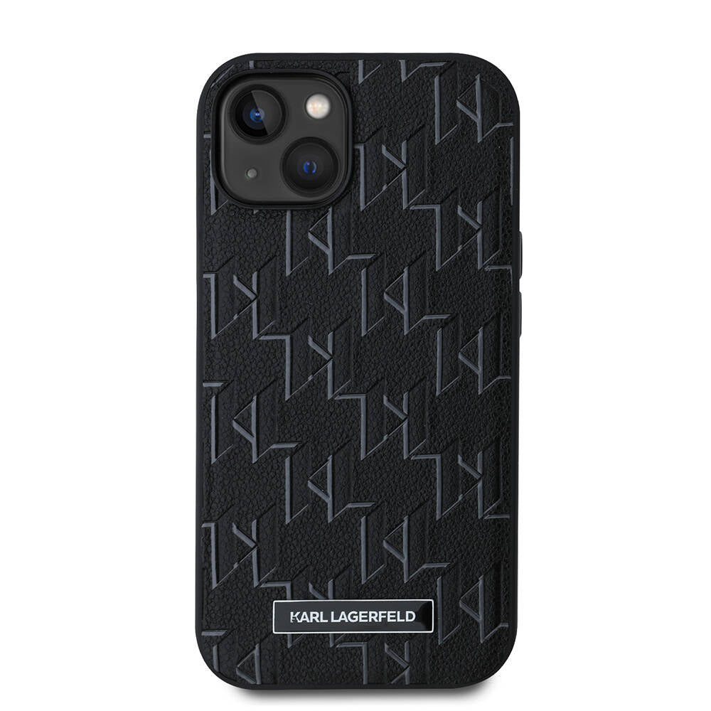 iPhone 14 Kılıf Karl Lagerfeld orijinal Lisanslı M-safe Şarj Özellikli KL Yazılı Hot Stamp Kılıf