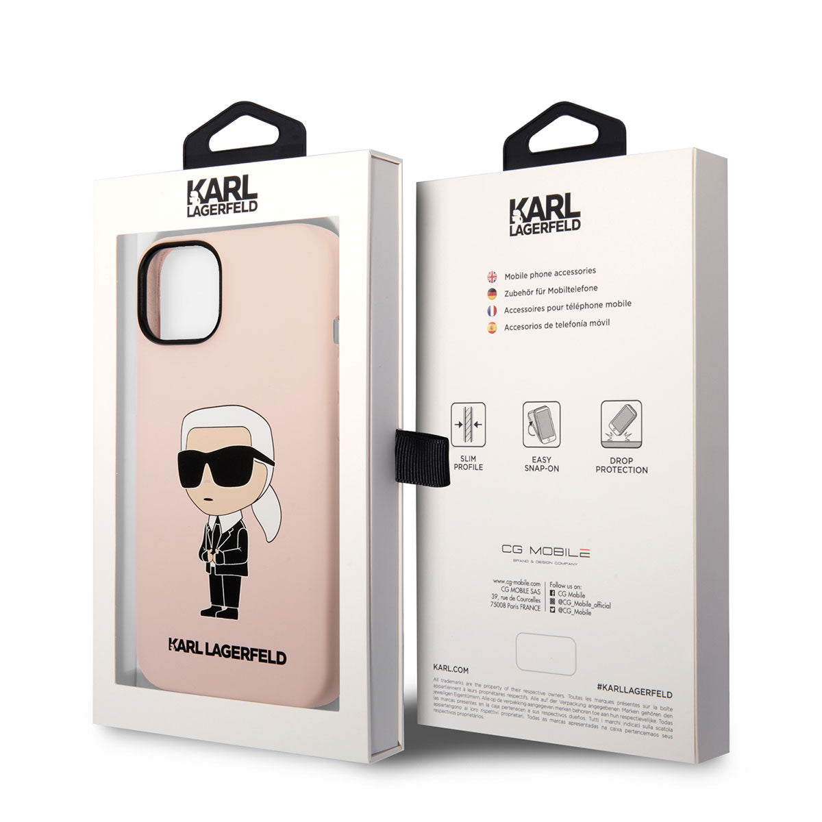 iPhone 14 Kılıf Karl Lagerfeld Silikon Karl Dizayn Kılıf