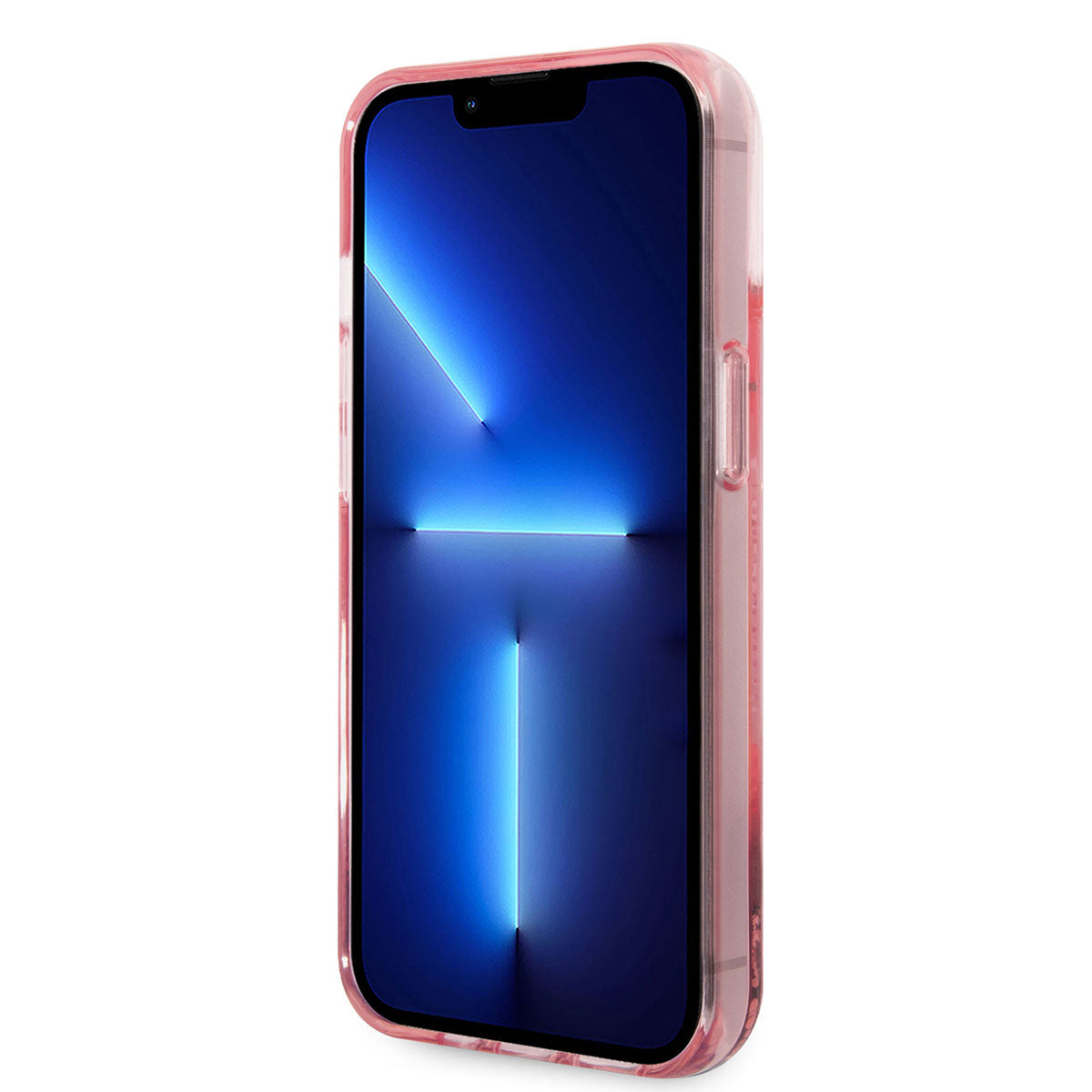 iPhone 14 Kılıf Karl Lagerfeld Sıvılı Simli Karl Head Dizayn Kılıf