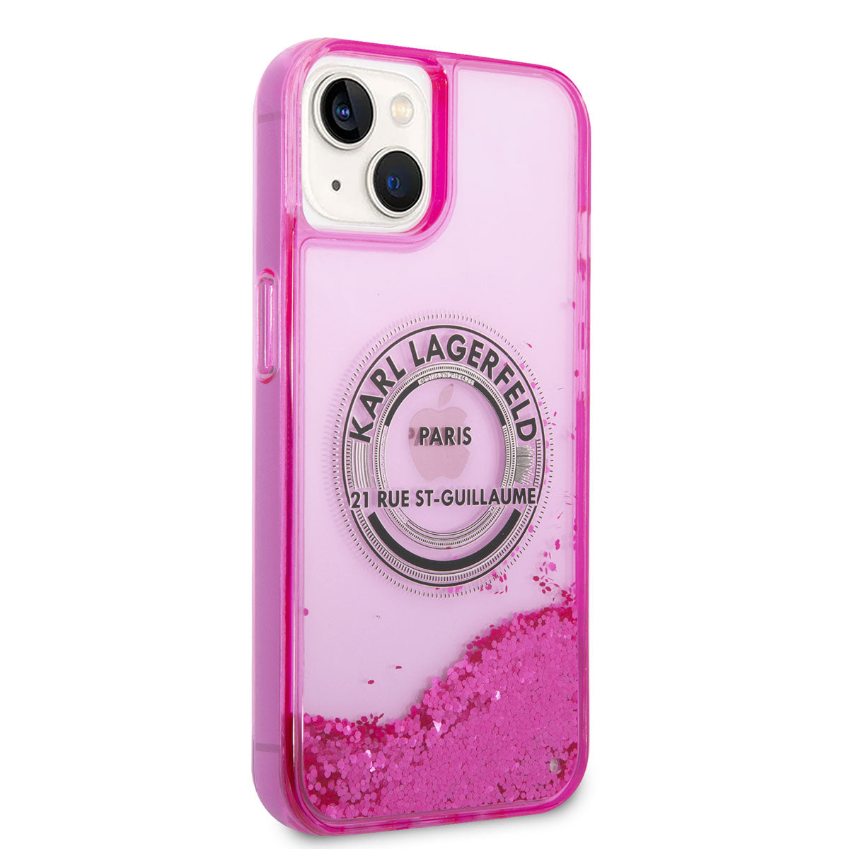 iPhone 14 Kılıf Karl Lagerfeld Sıvılı Simli RSG Dizayn Kılıf