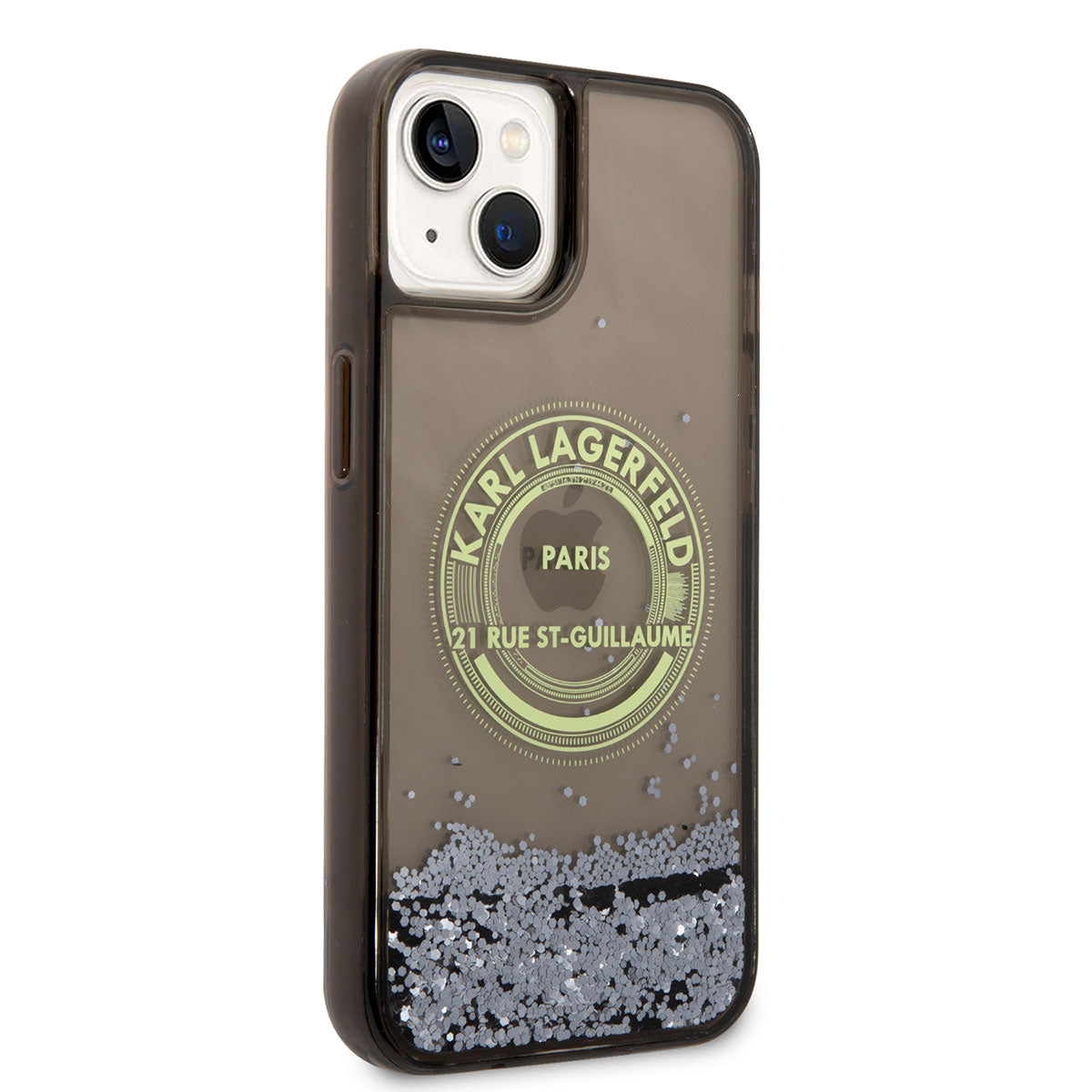 iPhone 14 Kılıf Karl Lagerfeld Sıvılı Simli RSG Dizayn Kılıf