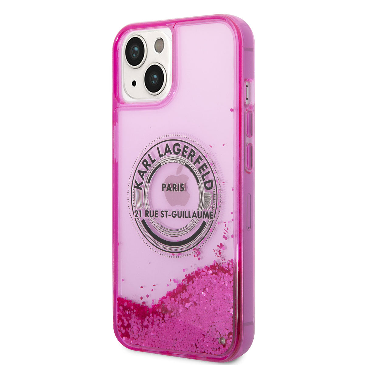 iPhone 14 Kılıf Karl Lagerfeld Sıvılı Simli RSG Dizayn Kılıf