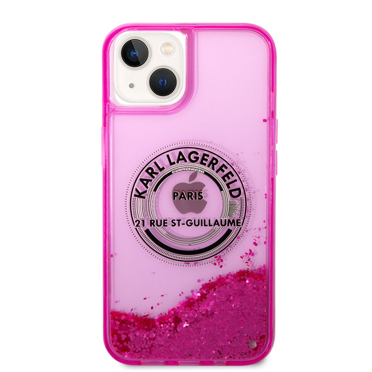 iPhone 14 Kılıf Karl Lagerfeld Sıvılı Simli RSG Dizayn Kılıf