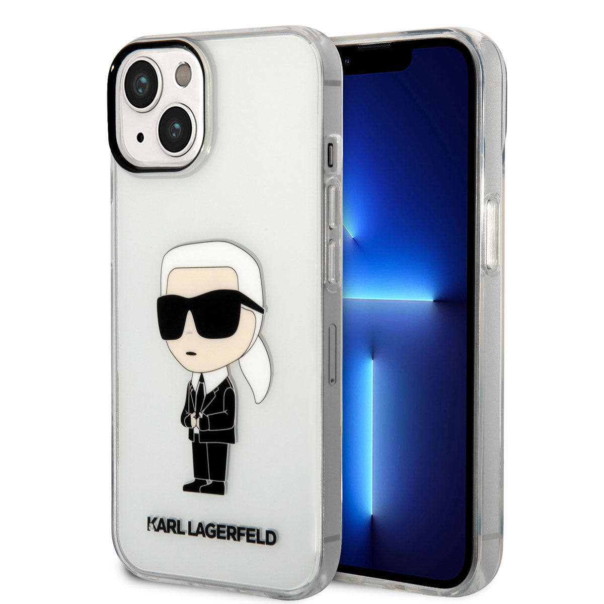 iPhone 14 Kılıf Karl Lagerfeld Transparan İkonik Karl Dizayn Kılıf