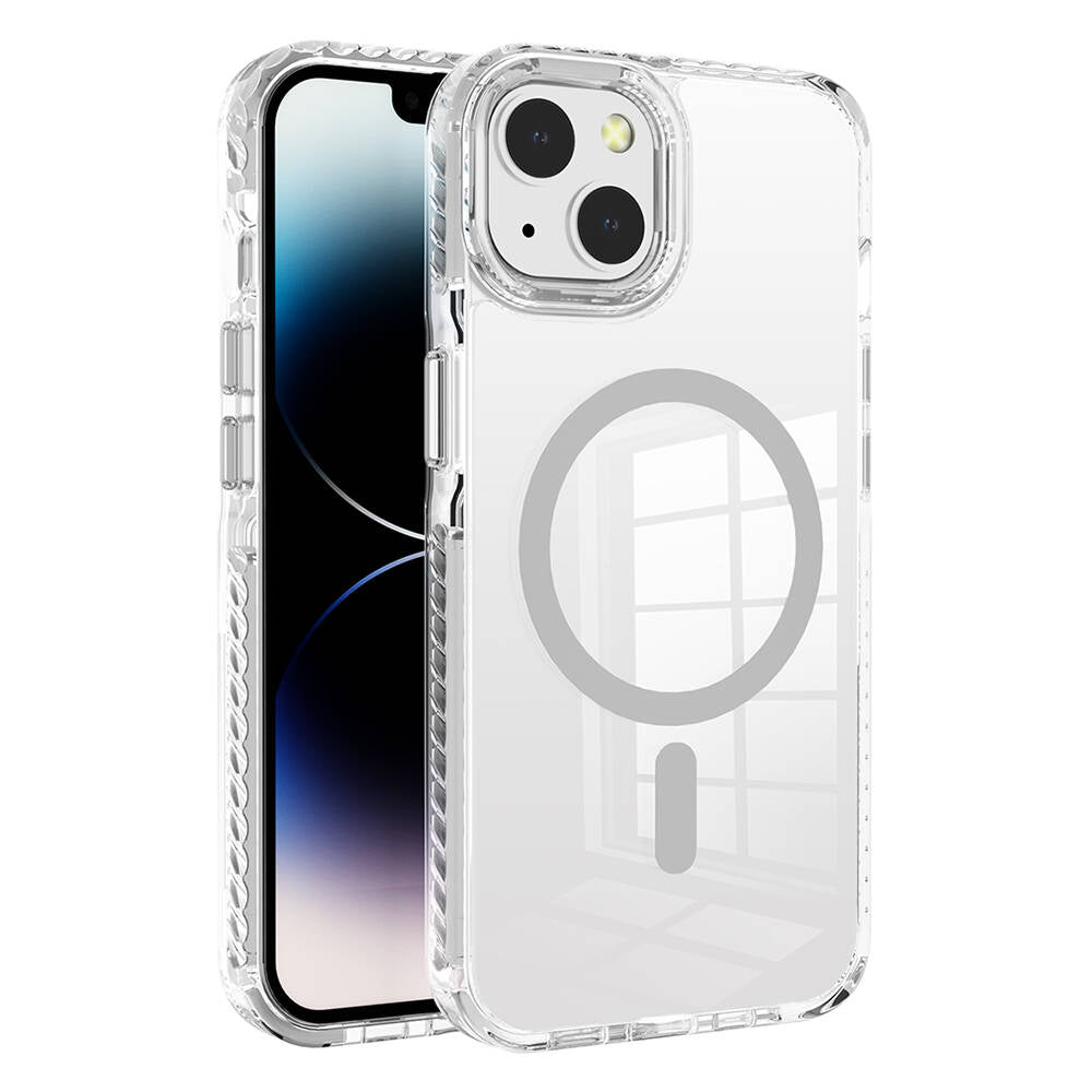 iPhone 14 Kılıf M-safe Şarj Özellikli Airbagli Takılabilir Askı Aparatlı Zore Nana Kılıf