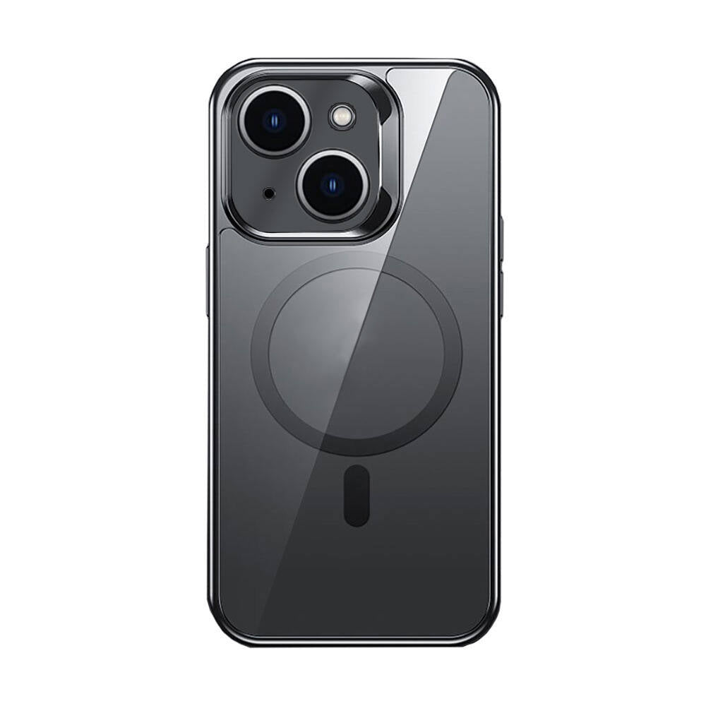 iPhone 14 Kılıf M-safe Şarj Özellikli Cam Yüzey Benks Electroplated Kılıf