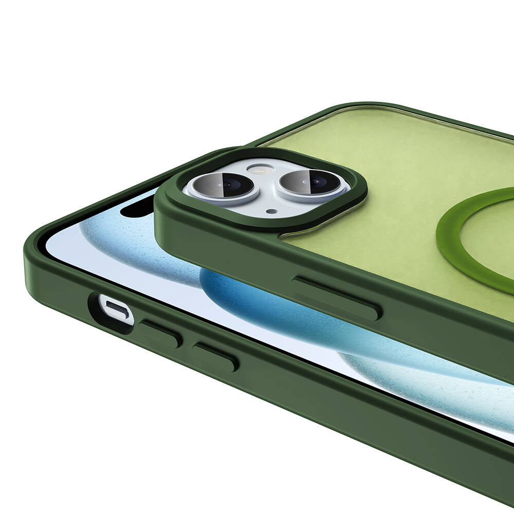 iPhone 14 Kılıf M-safe Şarj Özellikli Mat Arka Yüzey Zore Sio Kılıf