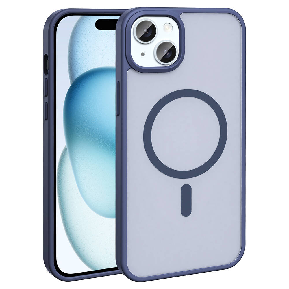 iPhone 14 Kılıf M-safe Şarj Özellikli Mat Arka Yüzey Zore Sio Kılıf