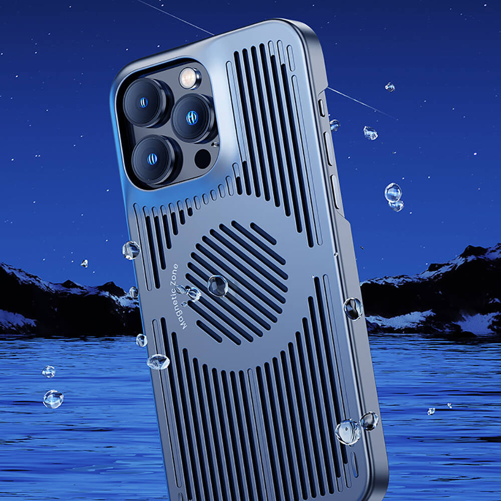 iPhone 14 Kılıf M-safe Şarj Özellikli Soğutucu Benks Biliz Kılıf