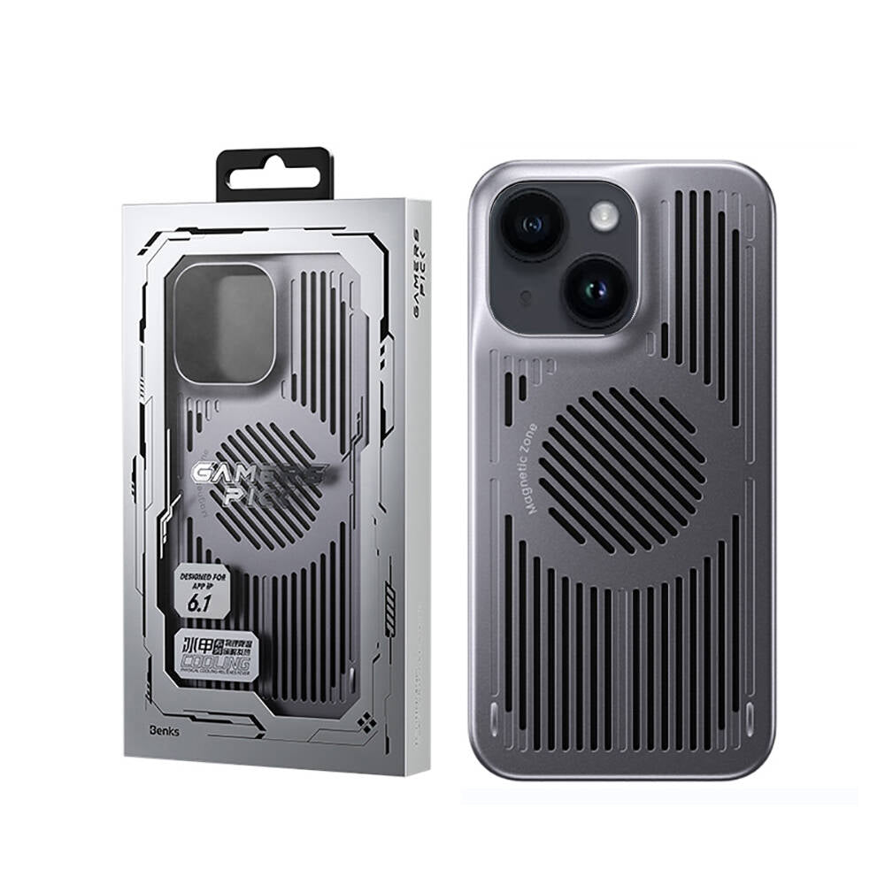 iPhone 14 Kılıf M-safe Şarj Özellikli Soğutucu Benks Biliz Kılıf