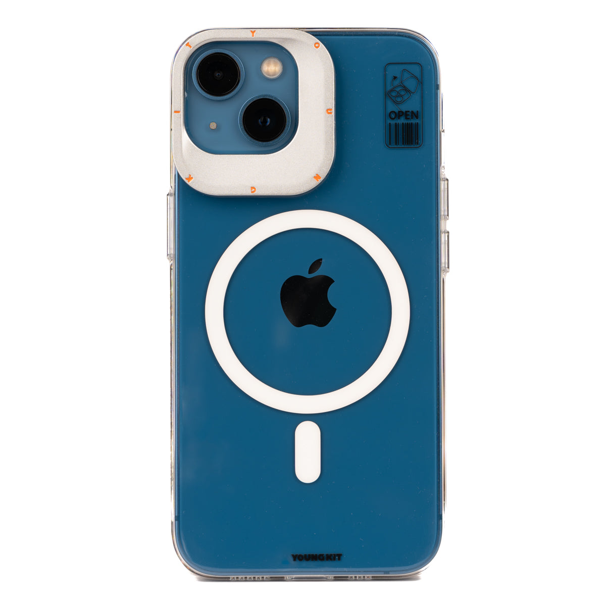 iPhone 14 Kılıf M-safe Şarj Özellikli Standlı YoungKit Hermit Bracket Serisi Kılıf