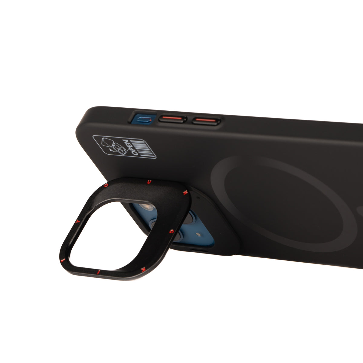 iPhone 14 Kılıf M-safe Şarj Özellikli Standlı YoungKit Hermit Bracket Serisi Kılıf