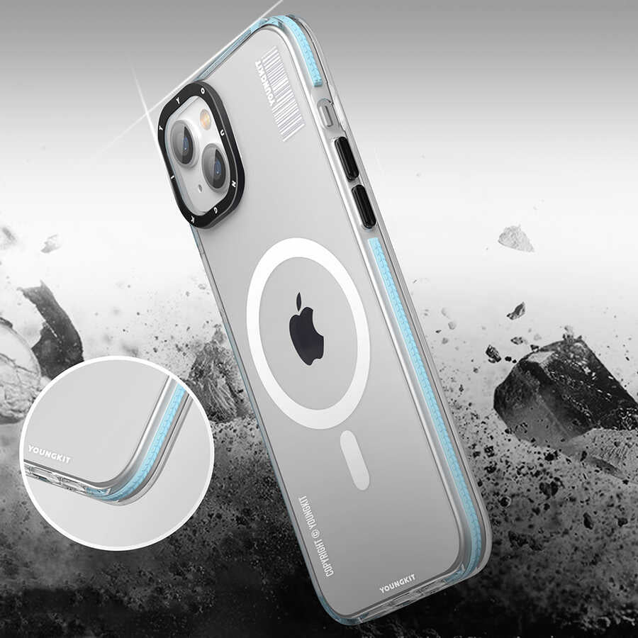 iPhone 14 Kılıf M-safe Şarj Özellikli YoungKit Exquisite Serisi Kılıf