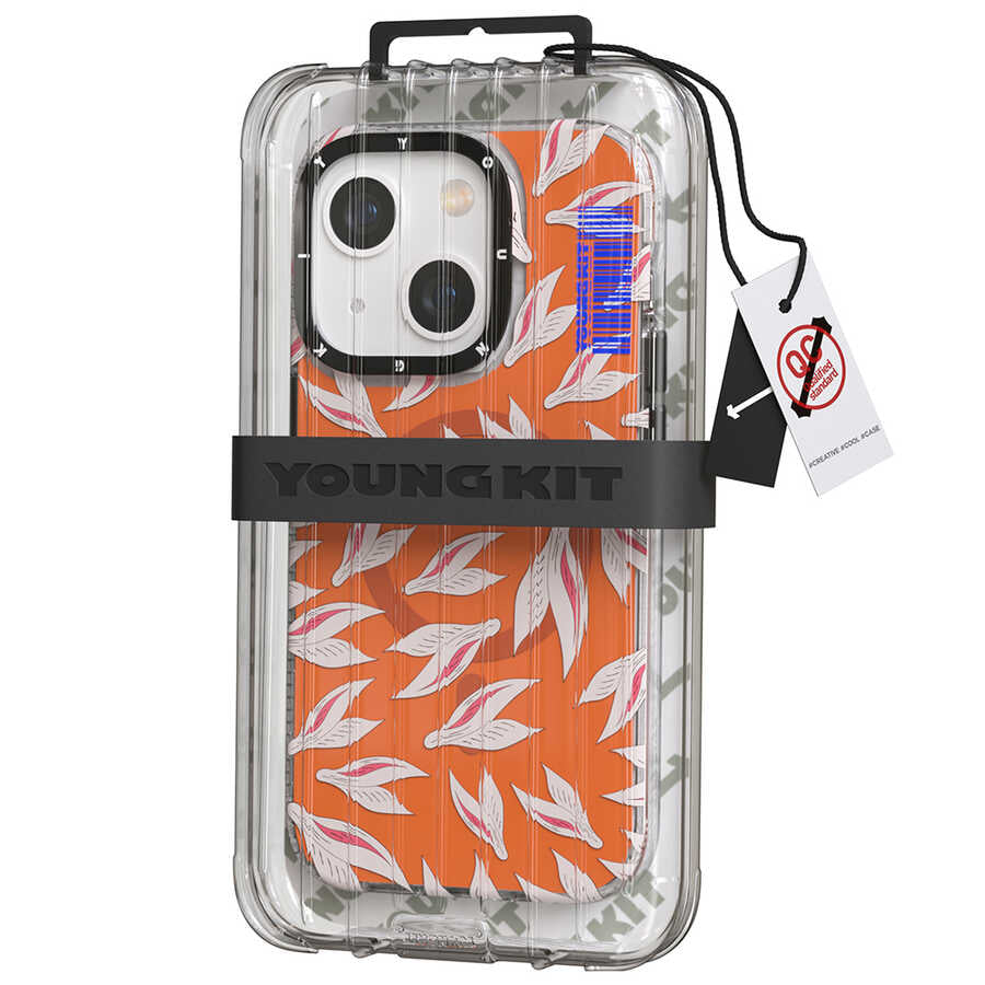 iPhone 14 Kılıf M-safe Şarj Özellikli Youngkit Play Rabbit Serisi Kılıf