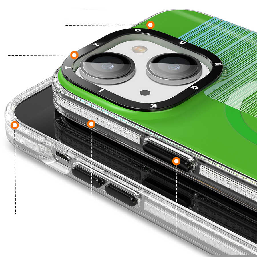 iPhone 14 Kılıf M-safe Şarj Özellikli Youngkit Pure Serisi Kılıf
