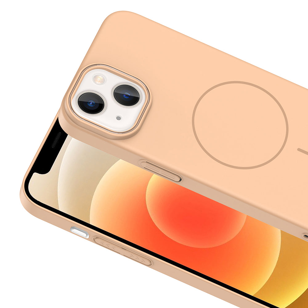 iPhone 14 Kılıf M-safe Şarj Özellikli Zore Ruby Sert Kılıf