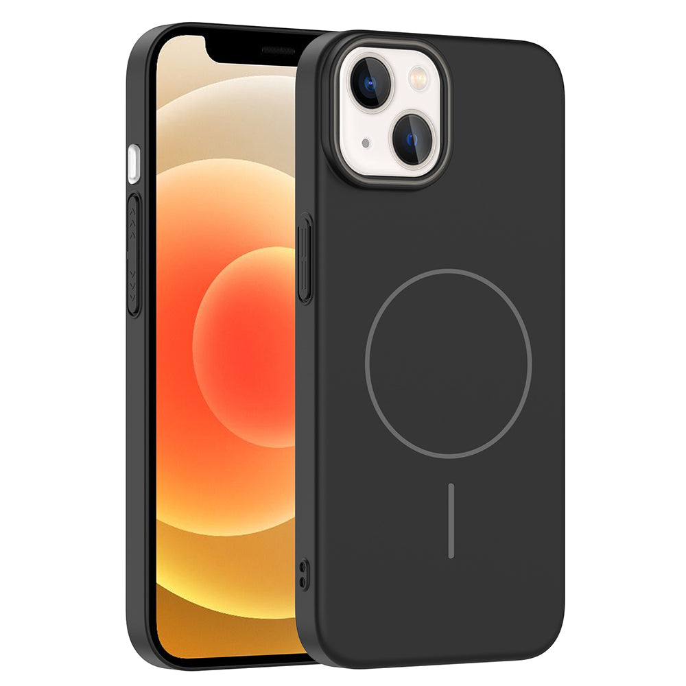 iPhone 14 Kılıf M-safe Şarj Özellikli Zore Ruby Sert Kılıf