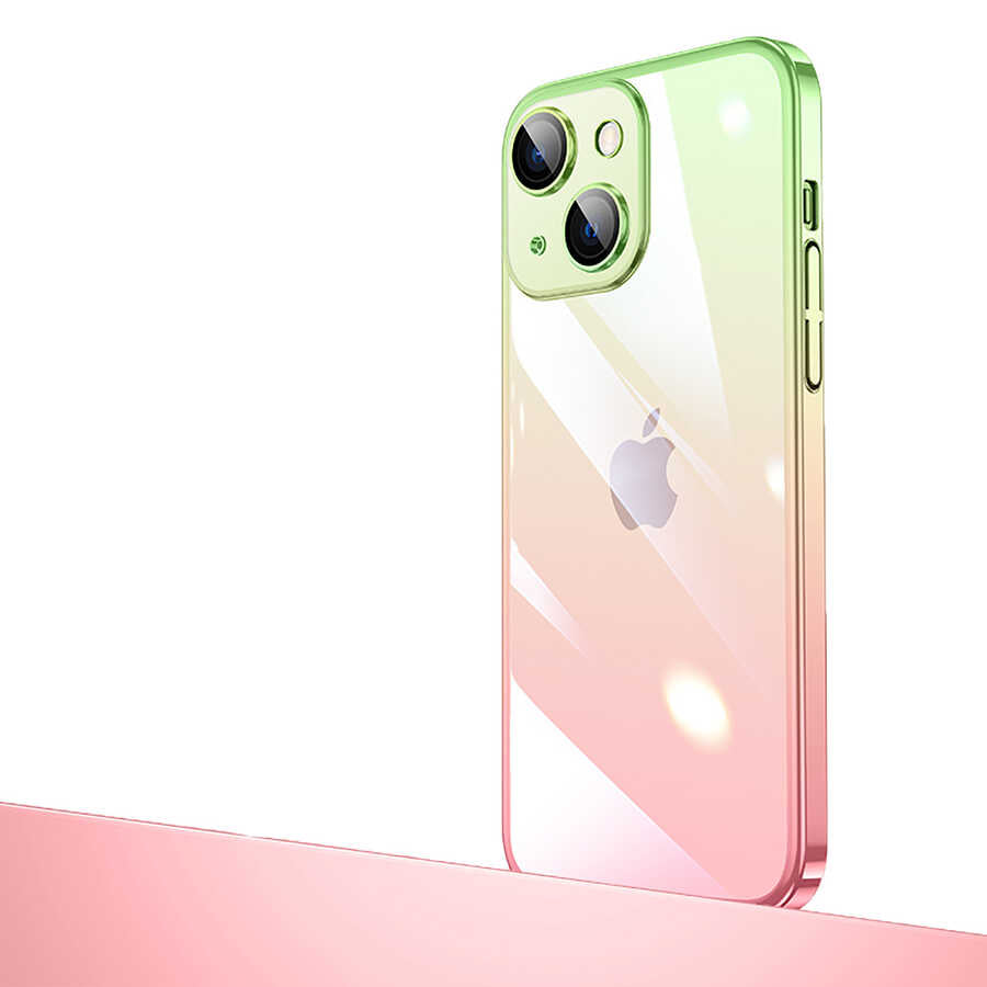 iPhone 14 Kılıf Parlak Renk Geçişli Kamera Korumalı Zore Senkron Kılıf