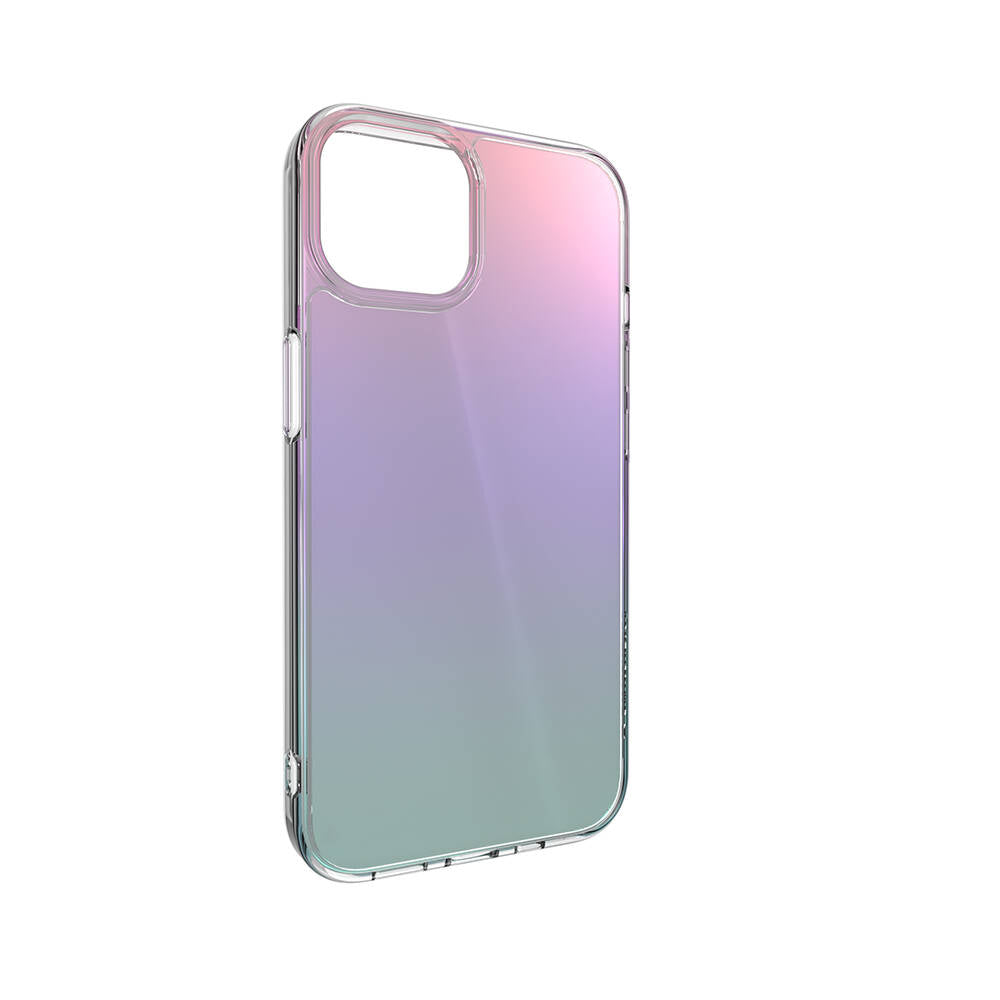 iPhone 14 Kılıf Renk Geçişli Kenarları Şeffaf Tasarımlı Lisanslı Switcheasy Crush Plus Kılıf