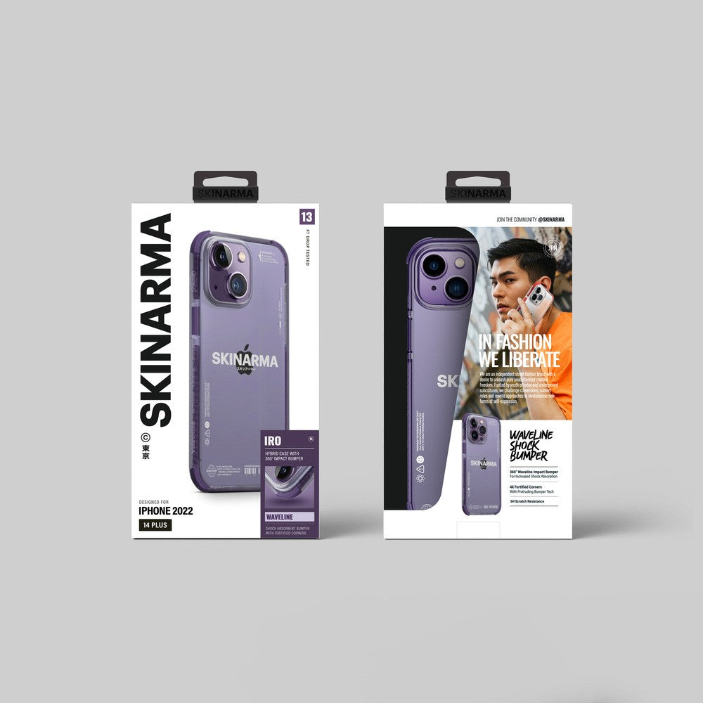 iPhone 14 Kılıf SkinArma Şeffaf Airbag Tasarımlı Iro Kılıf