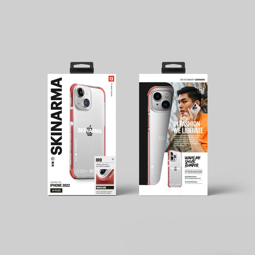 iPhone 14 Kılıf SkinArma Şeffaf Airbag Tasarımlı Iro Kılıf
