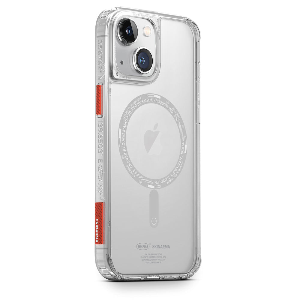 iPhone 14 Kılıf SkinArma Şeffaf Airbag Tasarımlı M-safe Şarj Özellikli Saido Kılıf