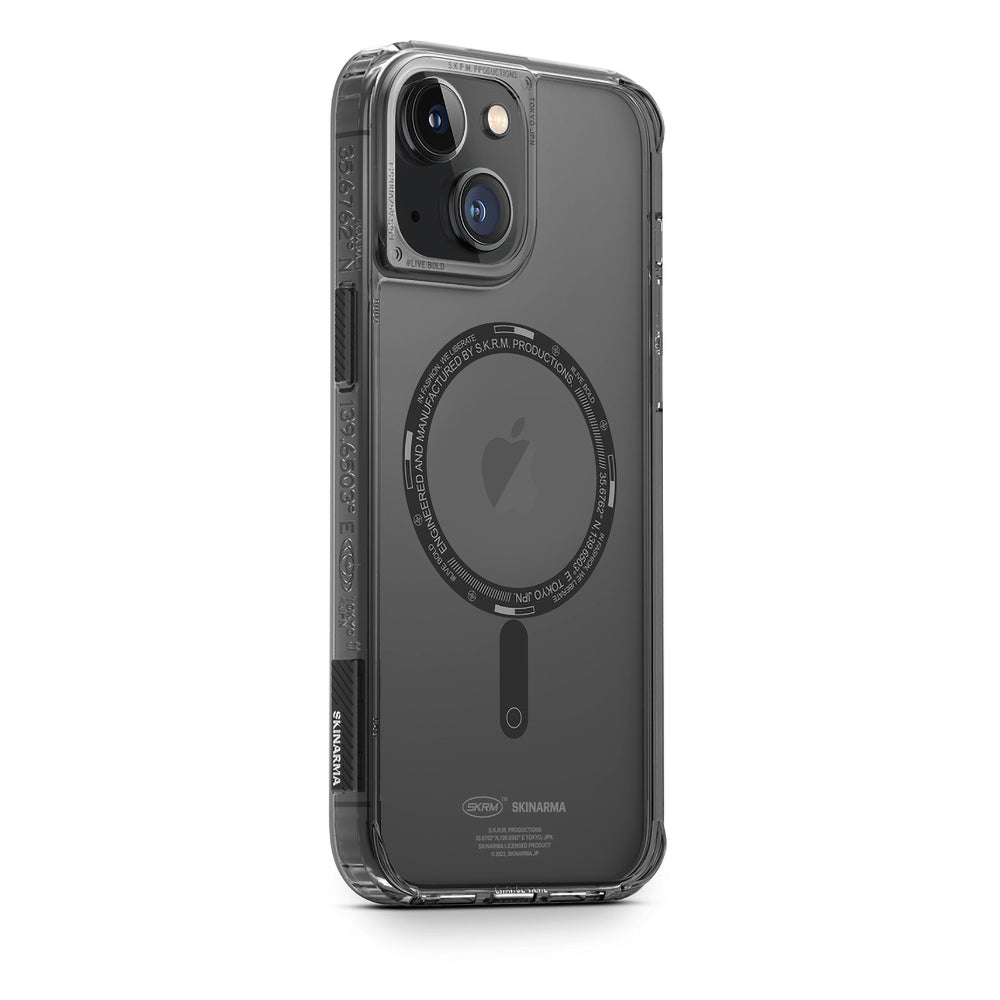 iPhone 14 Kılıf SkinArma Şeffaf Airbag Tasarımlı M-safe Şarj Özellikli Saido Kılıf