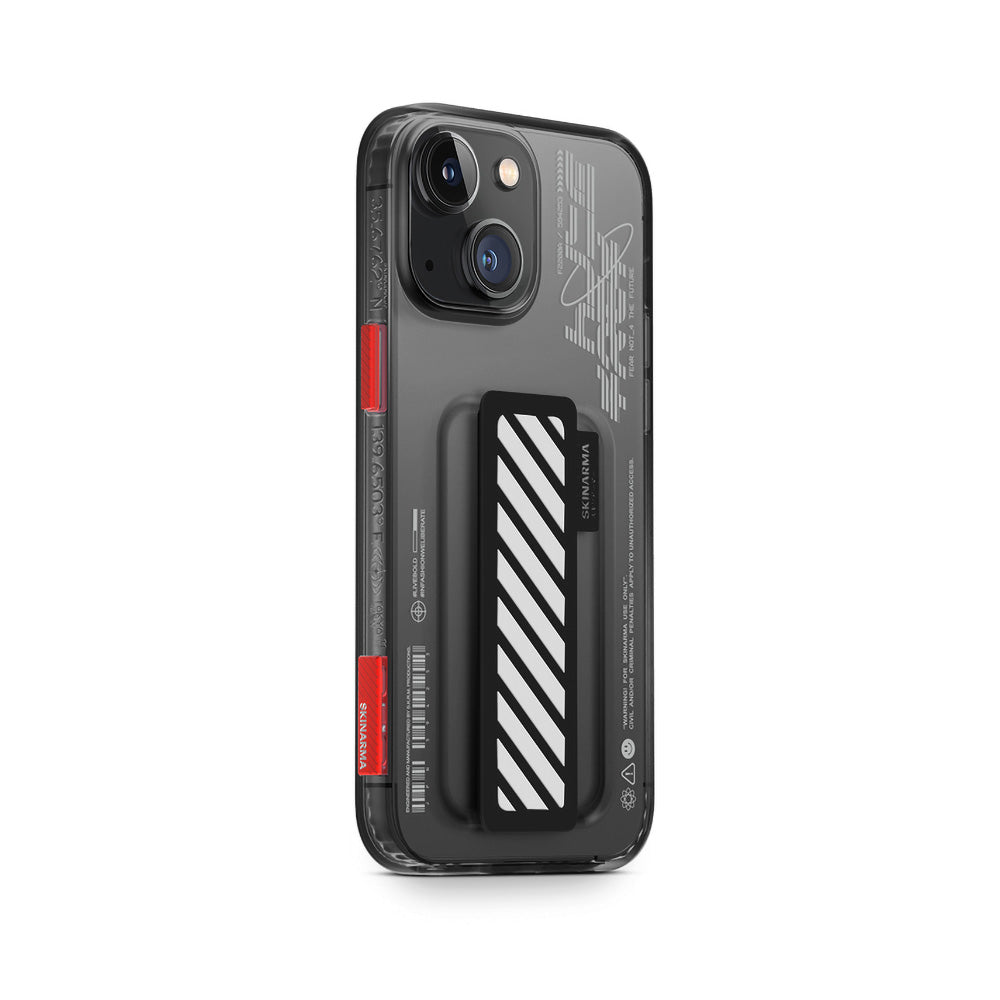 iPhone 14 Kılıf SkinArma Şeffaf Desenli Kaze Kılıf