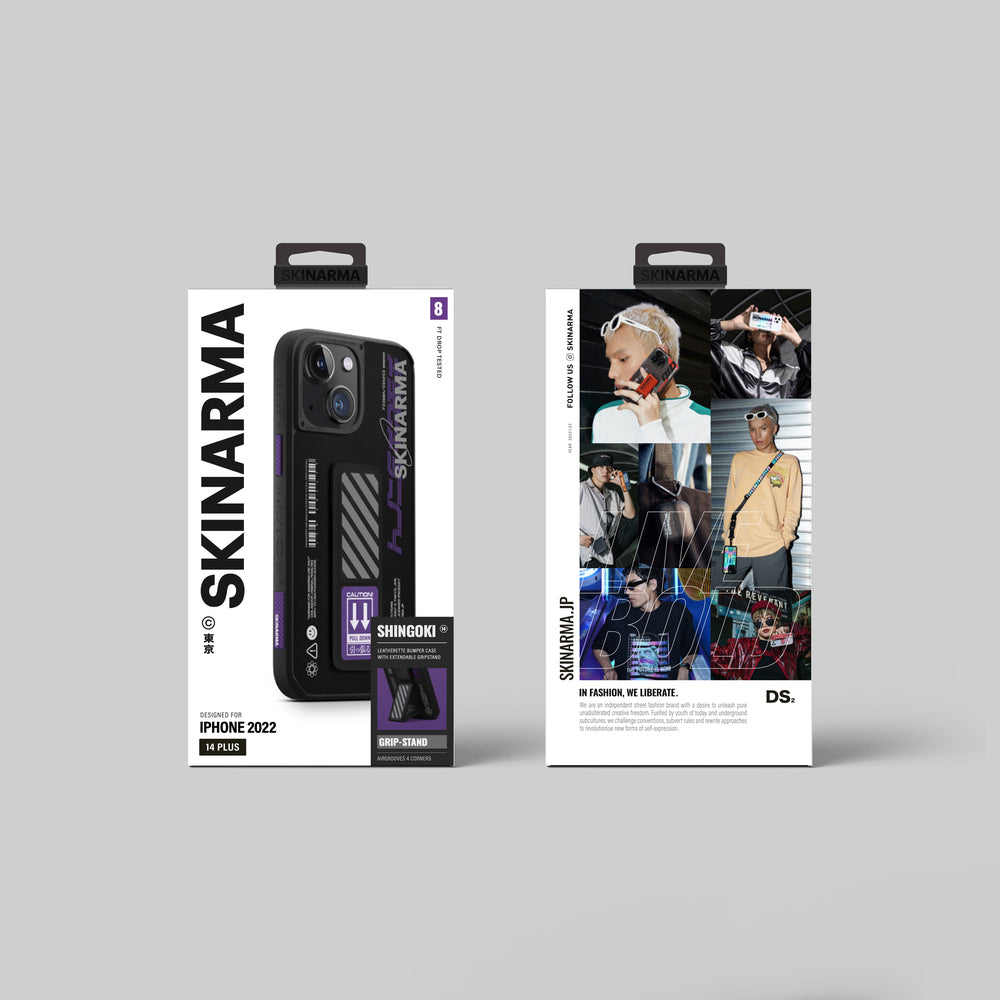 iPhone 14 Kılıf SkinArma Standlı Deri Görünümlü Shingoki Kılıf