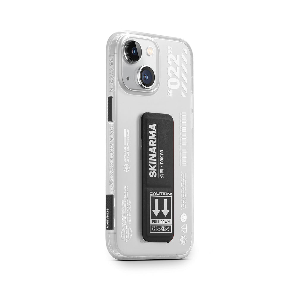 iPhone 14 Kılıf SkinArma Standlı Şeffaf Tasarımlı Taihi Sora Kılıf