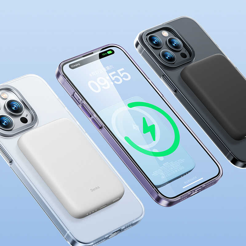 iPhone 14 Kılıf Wireless Şarj Destekli Benks Magnetik Haze Kılıf