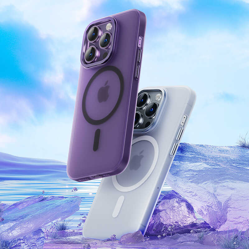 iPhone 14 Kılıf Wireless Şarj Destekli Benks Yeni Seri Magnetik Haze Kılıf