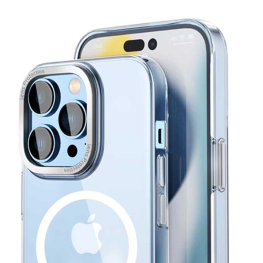 iPhone 14 Kılıf Wiwu MCC-102 Magnetic Crystal Sert PC Kılıf
