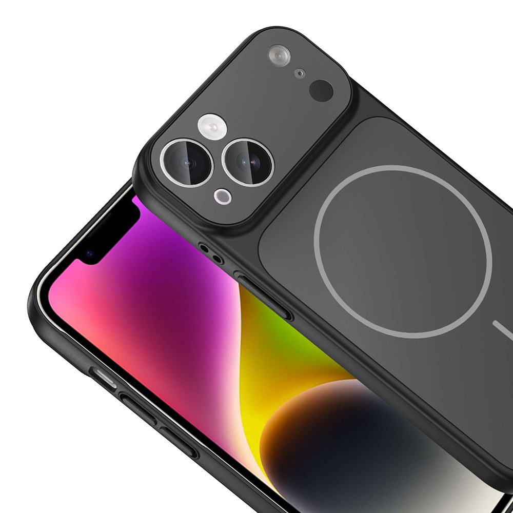 iPhone 14 Kılıf Zore M-Safe Şarj Özellikli Kamera Korumalı Formen Kılıf