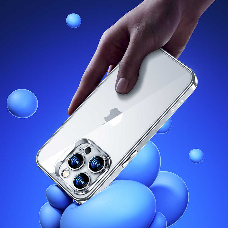 iPhone 14 Plus Kılıf Benks Electroplating TPU Kılıf Ekran Koruyucu Hediyeli