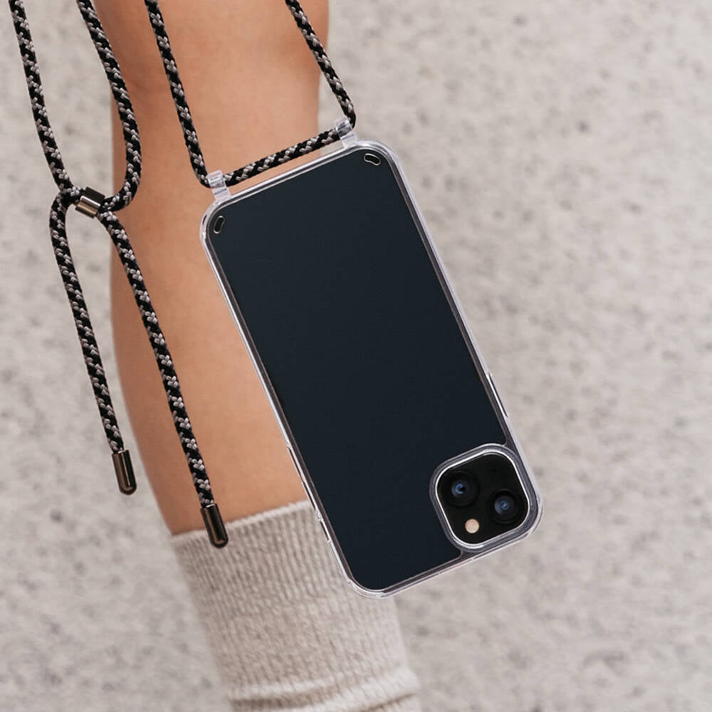 iPhone 14 Plus Kılıf Boyun Askılı Şok Önleyicili Şeffaf Lisanslı Switcheasy Play Kılıf