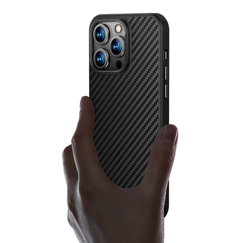 iPhone 14 Plus Kılıf Karbon Fiber M-safe Şarj Özellikli Benks Hybrid ArmorPro 1500D Kevlar Kılıf
