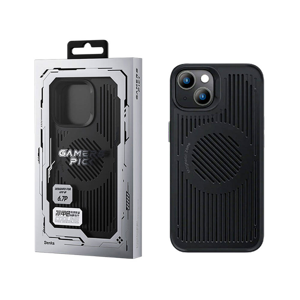 iPhone 14 Plus Kılıf M-safe Şarj Özellikli Düşme Dirençli Soğutucu Benks Biliz Kılıf