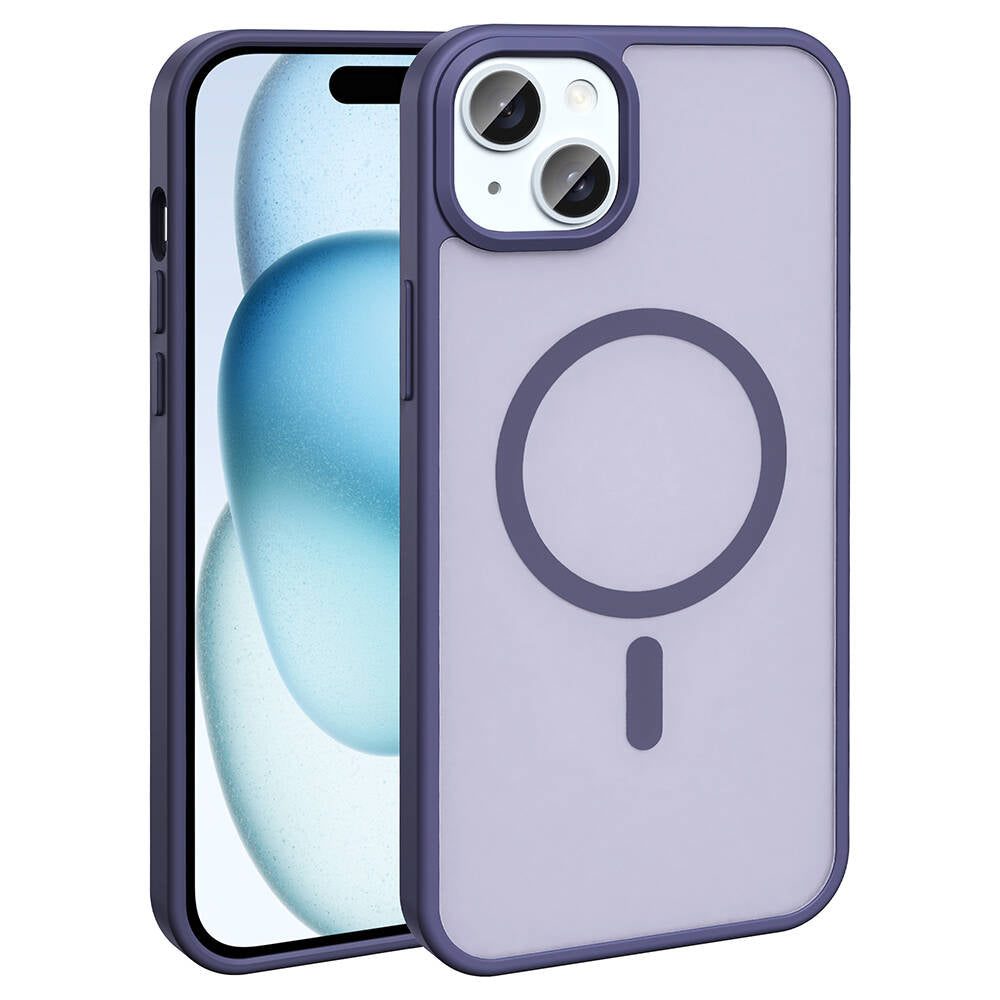 iPhone 14 Plus Kılıf M-safe Şarj Özellikli Mat Arka Yüzey Zore Sio Kılıf